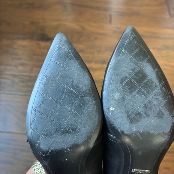 Vionic Women's Minnie Mary Jane Kitten Heels Black Leather Sz 7.5 Pointed Toe - Picture 6 of 15